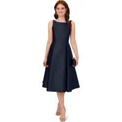Vestido largo de té sin mangas