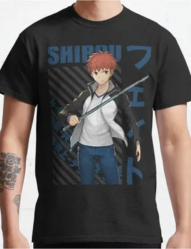 Copie de Fate - Emiya Shirou Cute Anime kawaii video game Short-sleeve crewneck T-shirt large size Adult Tops S-6xl - Aliexpress - FashionsVida