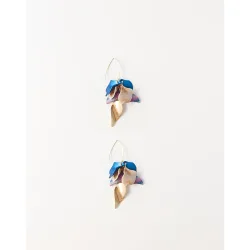 Pendientes pétalos combinados