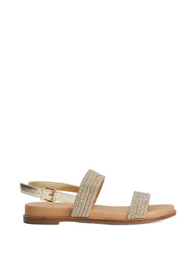 Women's 'Levias' Sandals in Metallics Size: 3 - Metallics - Size: 3 - Dune london - FashionsVida