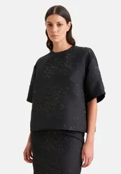 Oversized Shirt aus Spitze Schwarz 34