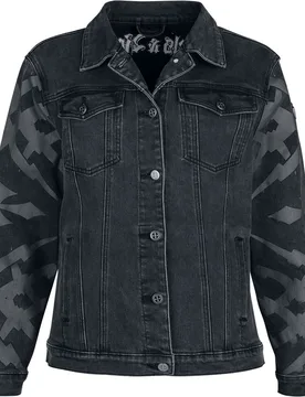 Rock Jeansjacke - Rebels & Reapers - S bis XXL - für Damen - Größe S - grau - Frauen - female - Rock Rebel by EMP - FashionsVida