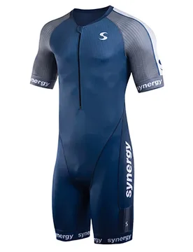 Trisuit A Maniche Corte Elite Carbon Steel - Synergy - FashionsVida