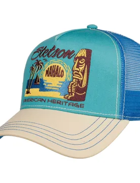 Mahalo Trucker Cap by - light blue - Female - Size: One Size - Stetson - FashionsVida