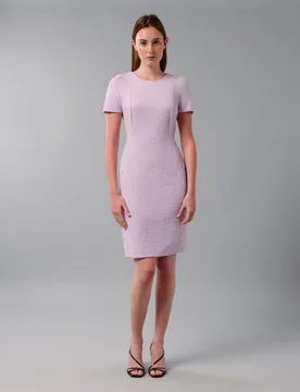 Vestido ajustado con manga corta - Calvin Klein - FashionsVida