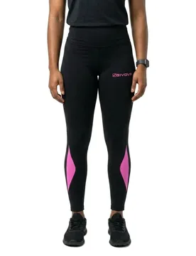 Leggings Running Black / Fuchsia L - Givova - FashionsVida