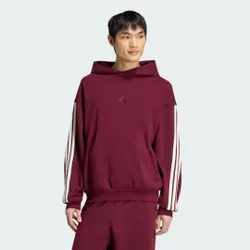 FELPA CON CAPPUCCIO KIT 3-STRIPES XL Maroon / Off White