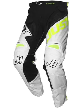 Pantaloni Moto Cross Enduro J-FORCE Hexa Nero Bianco G taglia 34 - JUST1 - FashionsVida