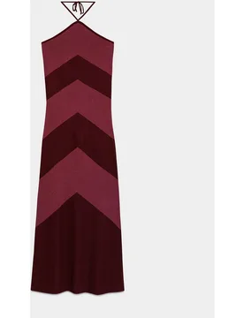 Noon - Vestido midi halter lurex - Noon - FashionsVida
