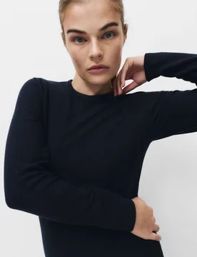 Heatgen™ Maximum Thermal Crew Neck Top Navy female - M&S - FashionsVida