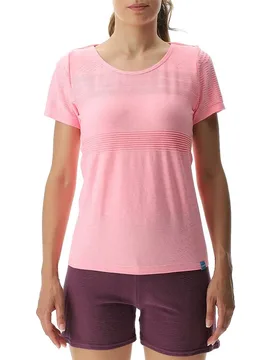 T-shirt à Manches Courtes Natural Training Pink Fluo Melange S - Uyn - FashionsVida