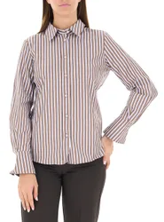 Camicia a righe MARRONE CHIARO 40