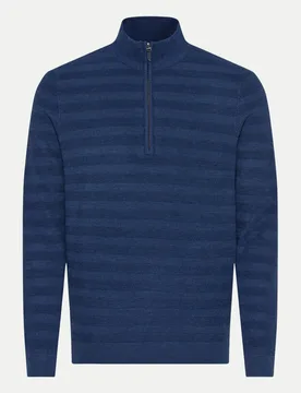 Strickpullover STEFFEN mit Stehkragen Blau XXXL - Brax - FashionsVida