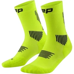 Core Run Laufsocken 5.0 Mid-Cut Herren Lime/Black 39-42