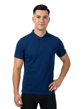 Polo à Manches Courtes Washed Regular Fit Dark Blue V1 L - Salsa Jeans - FashionsVida