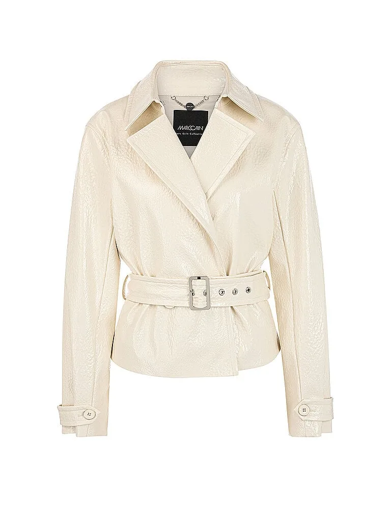 CAIN Jacke in Lederoptik creme 34 Damen - Marc - FashionsVida