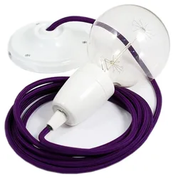 Cables Suspension Luminaire Rm14 Diy 2 M Violet / White One Size