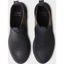 Botines de mujer de piel con elásticos