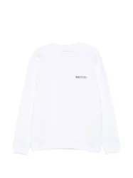 Dondup felpa bianco uomo girocollo