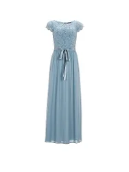 Vestido de noche azul claro 40