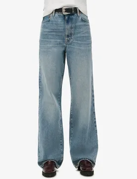 Superdry Damen Hellblau Jeans aus Bio-Baumwolle mit Weitem Beinschnitt, Größe: 32/32 - 94.99 - FashionsVida