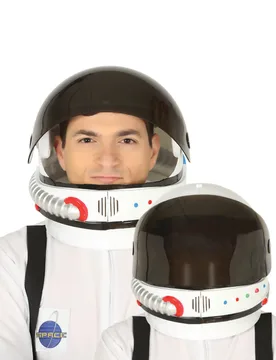 Astronauten-Helm für Erwachsene Kostümzubehör weiss - FIESTAS GUIRCA, S.L. - FashionsVida