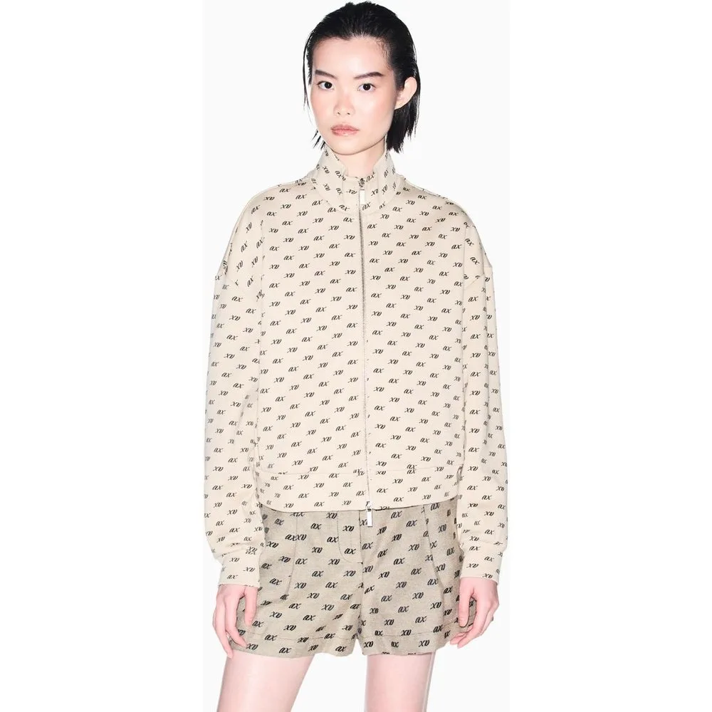 Sudadera de mujer estilo bomber con cremallera - Armani Exchange - FashionsVida