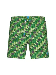 Herren Badeshorts Beach Boxer Allover grün L M