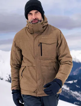 Comet II Mens Waterproof Ski Jacket - Orange - Mountain Warehouse - FashionsVida