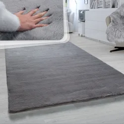 Hochflor-Teppich RABBIT 780 Anthrazit Rechteckig