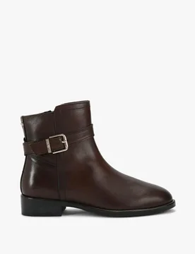 Wide Fit Pienza Leather Ankle Boots Dark Brown female - Carvela - FashionsVida