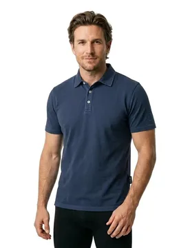 Nat Short Sleeve Polo Insignia Blue M Men - Sea Ranch - FashionsVida