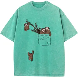 Pocket Arase Men's Short Sleeve Shirt Hot Sale Student Top T-shirtsUnisex Breathable Casual Tees
