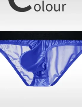 Ice Silk Briefs Men's Underwear Comfortable Convex Pouch Underpants Ropa Interior Hombre Male Lingerie Tanga Silky Bikini Bottom - Aliexpress - FashionsVida