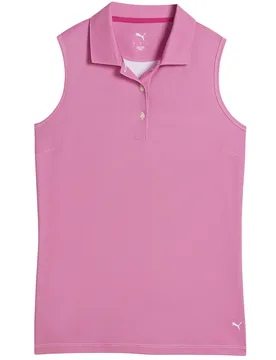 Polo Birdseye, ärmellos, pink/weiss l - Puma - FashionsVida