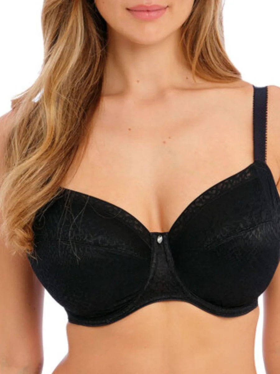 Womens Envisage Full Cup Side Support Bra - Black Polyamide - Size 32ff - Fantasie - FashionsVida