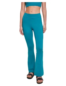 Leggings Vita Alta Recycled Flared Water Green 5XL - Urban classics - FashionsVida