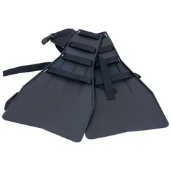Belly Boat Fins Black One Size unisex