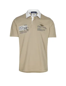 Poloshirt grün L Herren - Aeronautica Militare - FashionsVida