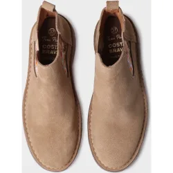 Botines de mujer de serraje con elásticos