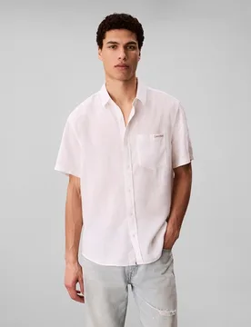 Camisa Hombre Lino Clásica - Calvin Klein Jeans - FashionsVida
