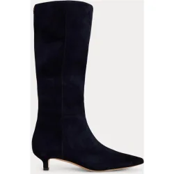 Bota alta de tacón Frncsa de mujer en ante