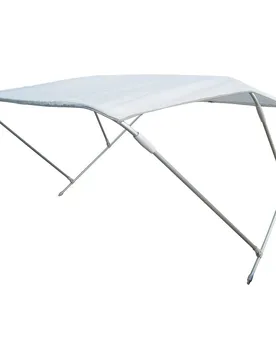 Bimini 3 Arms Awning White 130 x 180 x 110 cm unisex - Talamex - FashionsVida