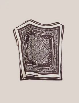 Camiseta de mujer satinada estampada - Trucco - FashionsVida