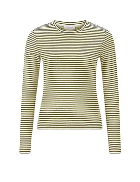 T-shirt à manches longues olive S - Richroyal - FashionsVida