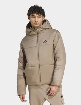 Mens Giacca Imbottita Isolata Termicamente Essentials Highloft - Beige, beige beige Uomo taglia S - Adidas - FashionsVida