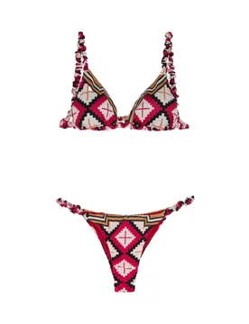 Bikini Triangolo Fantasia Rombi MF24-0640X1 - ME FUI - FashionsVida