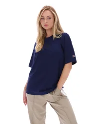 Navy Cinzia Boyfriend Style T-Shirt - XS
