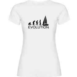 Evolution Sail Short Sleeve T-shirt White 2XL Women