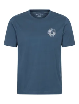 London Mens Short Sleeved T-Shirt - Dark Blue - Mountain Warehouse - FashionsVida